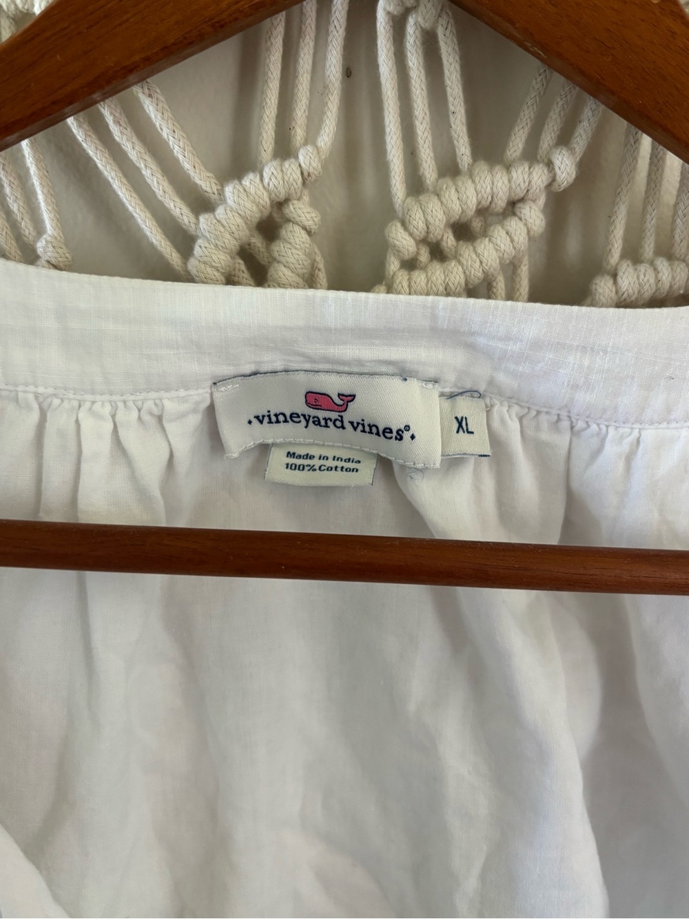 Vineyard Vines White Peasant Blouse - Picture 2 of 4